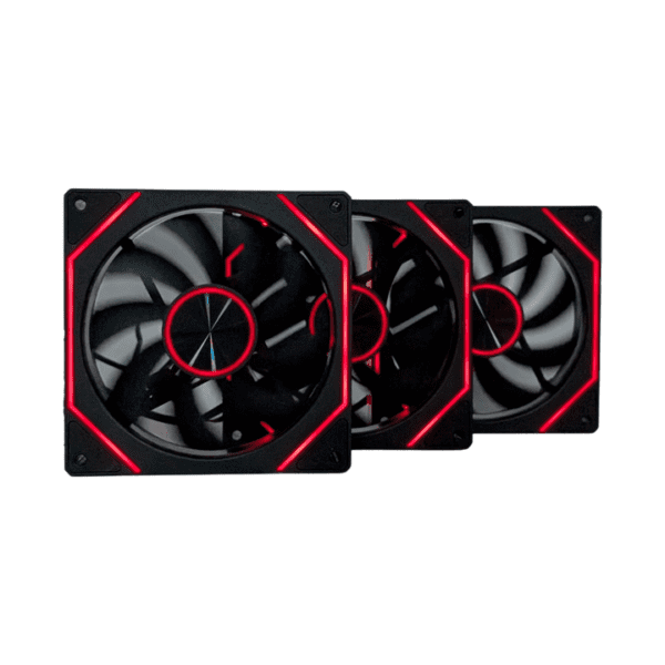 Kit de 3 Fans RGB Jemip Medusa + Controladora – TECNOOFERTON