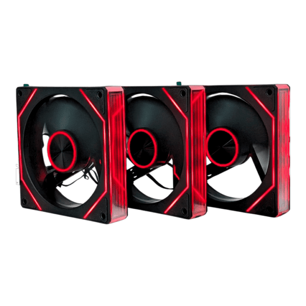 Kit de 3 Fans RGB Jemip Medusa + Controladora – TECNOOFERTON